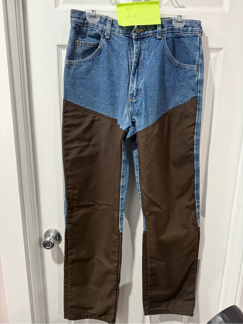 Wrangler Pro Gear Rugged upland brush jeans Blue and Brown Straight Jeans